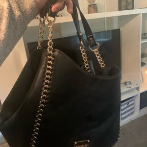 Bebe purse with gold chain